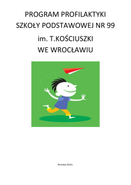 PROGRAM PROFILAKTYKI - Szkoła Podstawowa nr 99