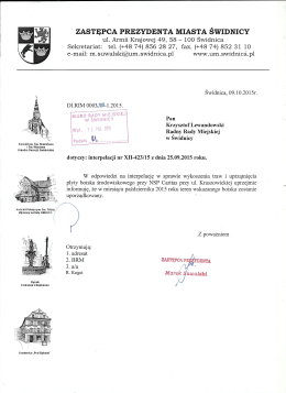 odpowiedz w sprawie traw