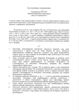 w sprawie zasad i trybu przeprowadzania szkoleń w