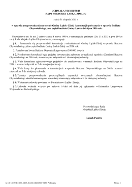 Uchwala Nr XIII/78/15 z dnia 31 sierpnia 2015 r. - BIP Lądek