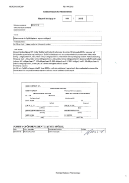KERDOS GROUP RB 144 2015