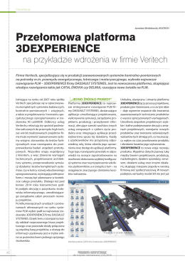 Artykuł - Przełomowa platforma 3DEXPERIENCE