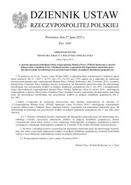 Rozporządzenie MPiPS z dnia 23 kwietnia 2012r.