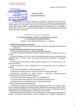 Warunki zabudowy