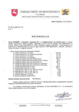 I ZARZĄD DR&Oacute;G WOJEW&Oacute;DZKlCH