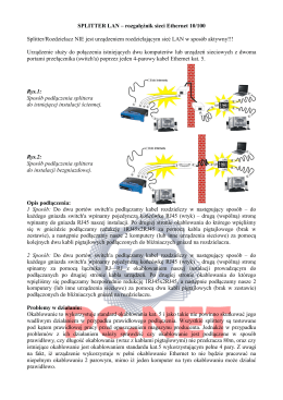 SPLITTER LAN – rozgałęźnik sieci Ethernet 10/100