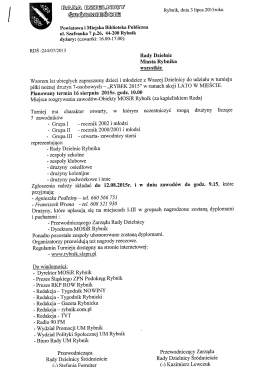 Rybnik, dnia 3 lipca 2015roku