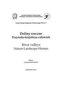 Doliny rzeczne - Komisja Krajobrazu Kulturowego