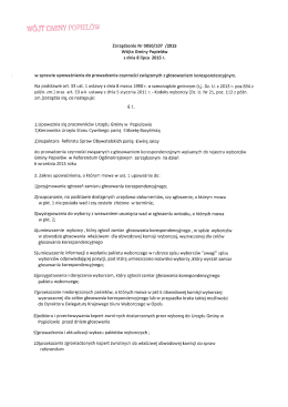 wÓJT GMINY POPIELÓW - Urząd Gminy Popielów