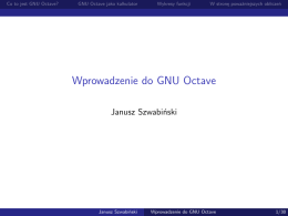Wprowadzenie do GNU Octave