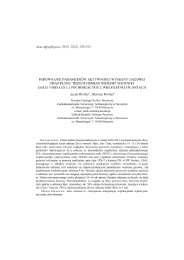 Acta Agrophysica, 2015, 22(2), 219