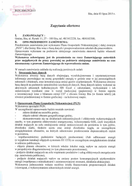 Zapytanie ofertowe - Biuletyn Informacji Publicznej, Urząd Miasta i