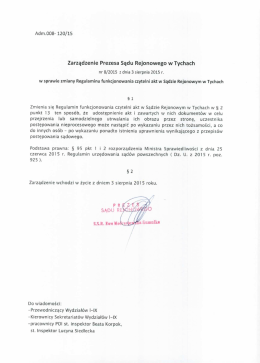 Zarzadzenie 8.2015