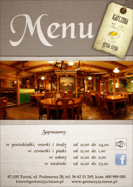 āapmszamy: - Karczma Gęsia Szyja