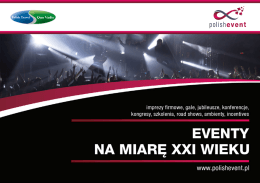 EVENTY NA MIARĘ XXI WIEKU