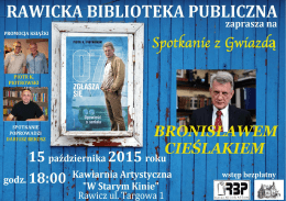 Zaproszenie - Rawicka Biblioteka Publiczna