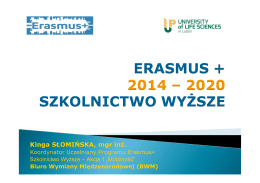 Prezentacja Erasmus+ - pracownicy