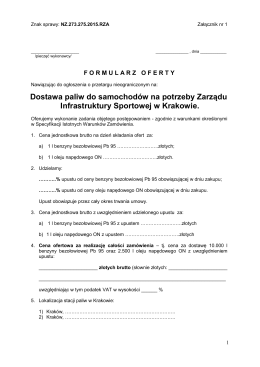 Zał. 1 Formularz oferty. NZ.273.275.2015.RZA