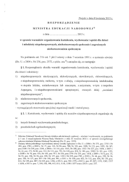 MINISTRA EDUKACJI NARODOWEJ&rdquo;