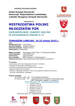 Mistrzostwa Polski Młodzików - Lubelski Okręgowy Związek Narciarski