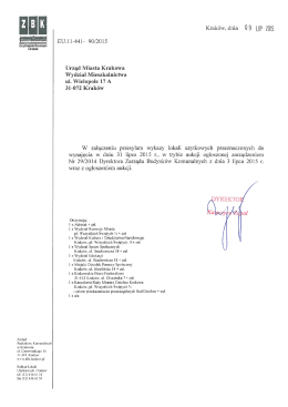 Zarząd Budynk&oacute;w Komunalnych w Krakowie ul. Czerwińskiego 16