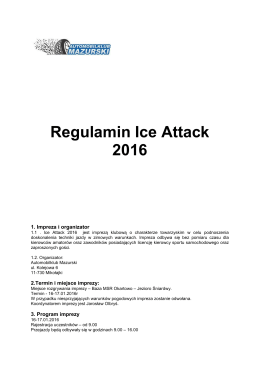 Regulamin Ice Attack 2016