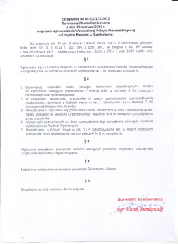 zarzadzenie polityka antymobbingowa