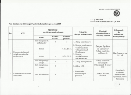 Plan Działalności Bielskiego Pogotowia Ratunkowego na rok 2015