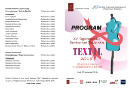 TEXTIL 2015 - Program seminarium