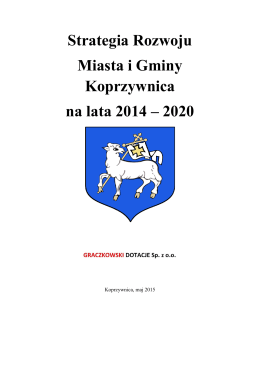 Strategia Rozwoju Miasta i Gminy Koprzywnica na lata 2014 – 2020
