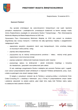 PREZYDENT MIASTA ŚWIĘTOCHŁOWICE