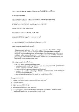 szczeg&oacute;ły - Instytut Studi&oacute;w Politycznych PAN