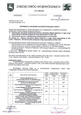 ZARZĄD DRÓG wojEwÓDzKrCH