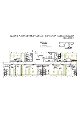 szatnie personelu medycznego - koncepcja technologiczna segment c