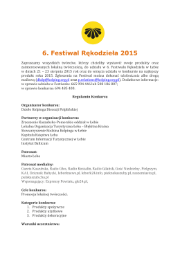 6. Festiwal Rękodzieła 2015 - Parafia św. Jakuba Apostoła w Łebie