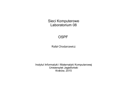 LAB_08 OSPF - Instytutu Informatyki UJ