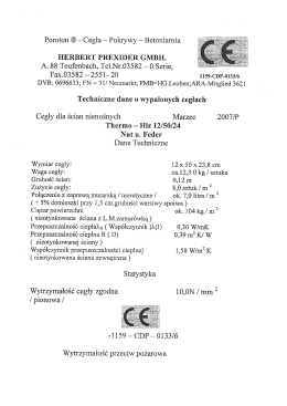 Poroton ® - Cegła - Pokrywy - Betoniarnia - Aus