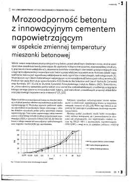 Mrozoodporność betonu z innowacyjnym