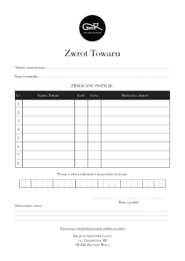 formularza odstąpienia od umowy