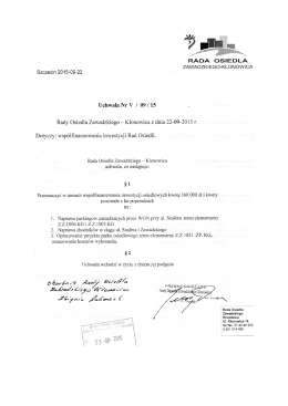 RADA OSIEDLA - SMOK Szczecin