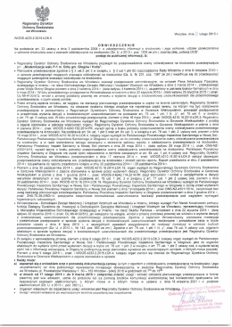 Regionalny Dyrektor Ochrony Srodowiska