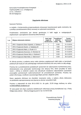 Bydgoszcz, 2015.11-20 Komunalne Przedsiębiorstwo Energetyki