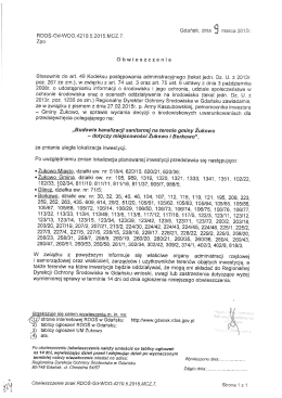 (3) tablicy ogłoszeń UNI Żukowo