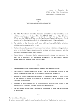 Detailed criteria are laid down in the Statutes of PKA.
