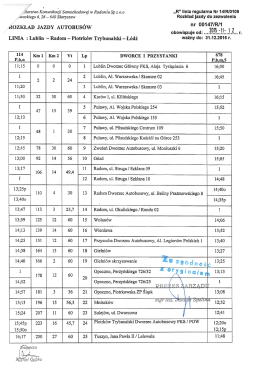 ROZKŁAD JAZDY AUTOBUSÓW 2815