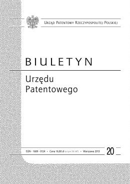 bup20_2013 - Wyszukiwarka Urzędu Patentowego