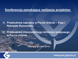 Prezentacja - Port Gdynia S.A.