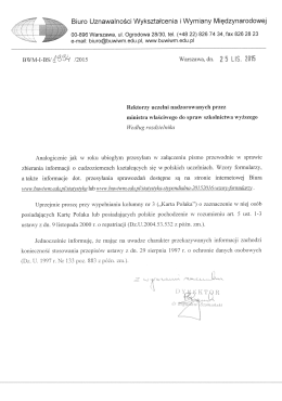 Statystyka stypendialna 2015/16 pisma