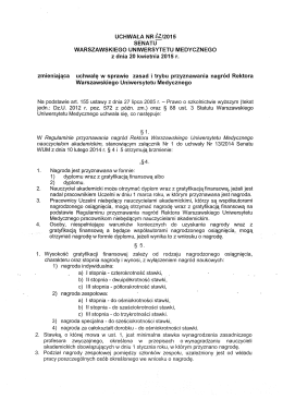 Uchwała Nr 32/2015 Senatu WUM z dnia 20.04.2015 r.