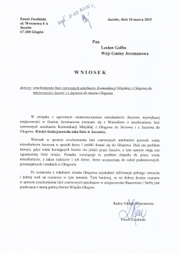 treść Wniosku